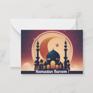 Ramadan Kareem ! Notitiekaartje