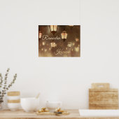 Ramadan Kareem -  painting with lampards  Poster (Keuken)