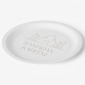 Ramadan Kareem Paper Bord, Eid Mubarak Papieren Bordje (Gekanteld)