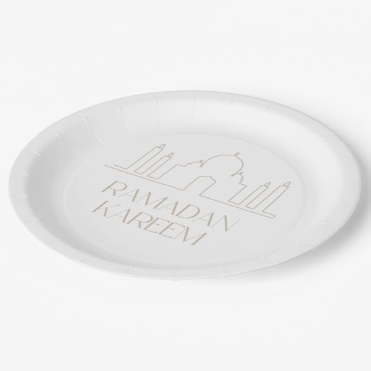 Ramadan Kareem Paper Bord, Eid Mubarak Papieren Bordje (Gekanteld)