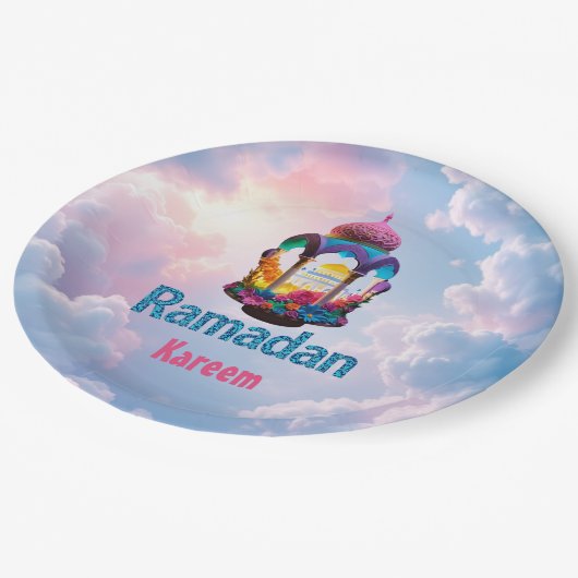 Ramadan Kareem Papieren Bordje (Gekanteld)