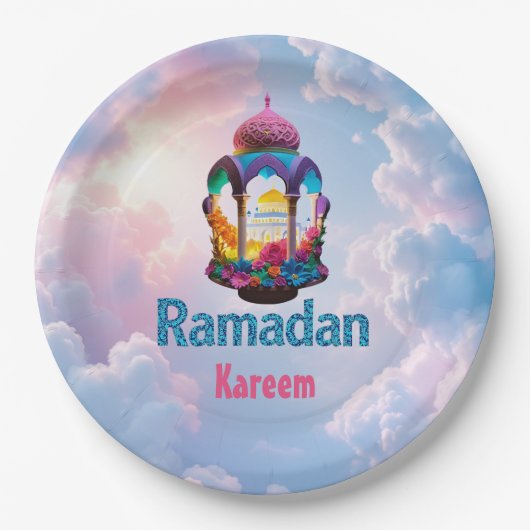 Ramadan Kareem Papieren Bordje (Voorkant)