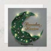Ramadan Kareem personalized Elegant Card Feestdagenkaart (Voorkant / Achterkant)