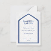 Ramadan Kareem Personalized Greeting Card Custom  Notitiekaartje (Voorkant)