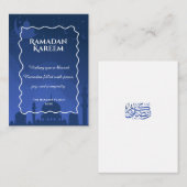 Ramadan Kareem Personalized Greeting Card | Elegan Notitiekaartje (Voorkant / Achterkant)