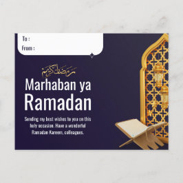 Ramadan Kareem Postal Kaart met aangepaste naam