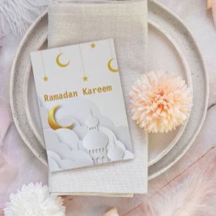 Ramadan Kareem Ramadan Mubarak ansichtkaart Briefkaart