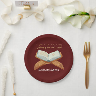 Ramadan Kareem Ramadan Mubarak Borden Papieren Bordje