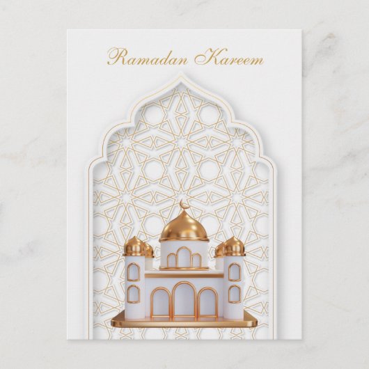 Ramadan Kareem Ramadan Mubarak Briefkaart (Voorkant)