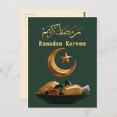 Ramadan Kareem Ramadan Mubarak Briefkaart (Voorkant / Achterkant)