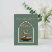 Ramadan Kareem Ramadan Mubarak Briefkaart (Staand voorkant)