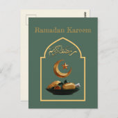 Ramadan Kareem Ramadan Mubarak Briefkaart (Voorkant / Achterkant)