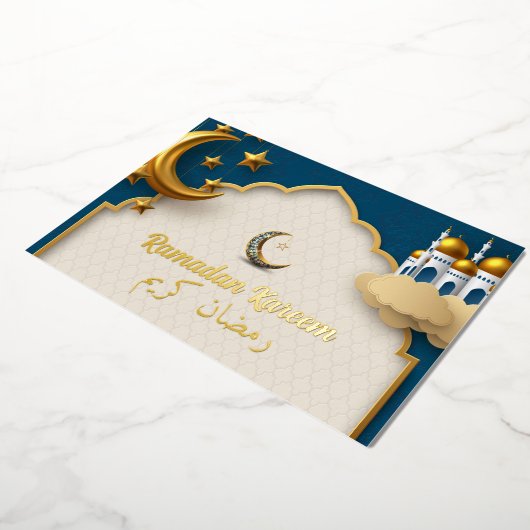Ramadan Kareem Ramadan Mubarak Folie Uitnodiging (Gedraaid)