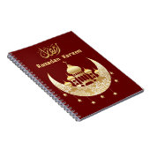 Ramadan Kareem Ramadan Mubarak Notitieboek (Rechterzijde)