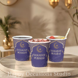 Ramadan Kareem Ramadan Mubarak Papieren Bekers