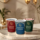 Ramadan Kareem Ramadan Mubarak Papieren Bekers