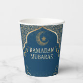 Ramadan Kareem Ramadan Mubarak Papieren Bekers (Achterkant)