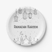 Ramadan Kareem Ramadan Mubarak Papieren Bordje (Voorkant)
