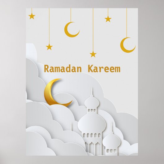 Ramadan Kareem Ramadan Mubarak Poster (Voorkant)