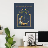 Ramadan Kareem Ramadan Mubarak Poster (Thuiskantoor)