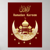 Ramadan Kareem Ramadan Mubarak Poster (Voorkant)