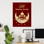 Ramadan Kareem Ramadan Mubarak Poster (Thuiskantoor)