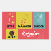 Ramadan Kareem Rechthoekige Sticker (Voorkant)