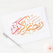 Ramadan Kareem Rechthoekige Sticker (Envelop)