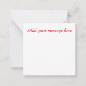 Ramadan Kareem Red Arabic Islamic lantern Notitiekaartje (Achterkant)