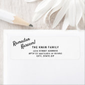 Ramadan Kareem Retour Address Sticker Label (Insitu)