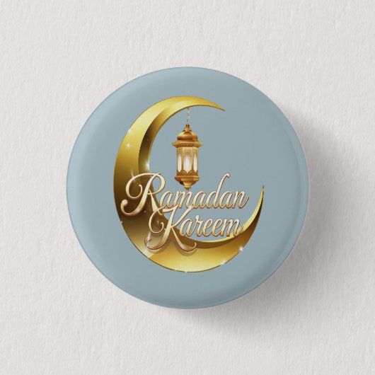 Ramadan Kareem Ronde Button 3,2 Cm (Voorkant)