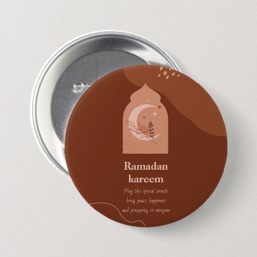 Ramadan Kareem Ronde Button 7,6 Cm (Voorkant /achterkant)