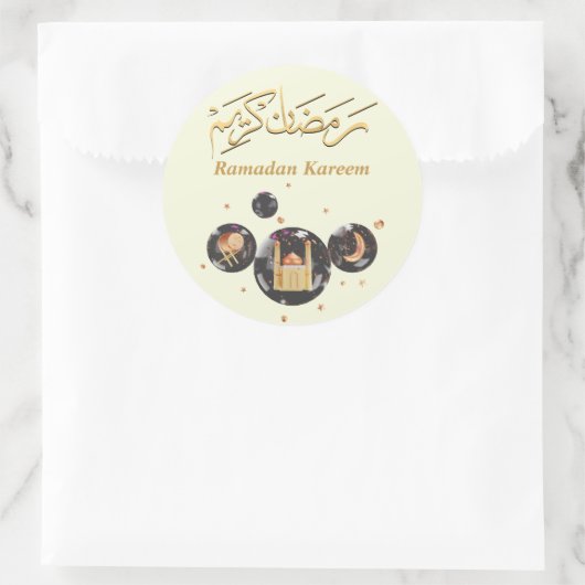 Ramadan Kareem Ronde Sticker (Tas)