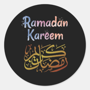 ramadan kareem ronde sticker