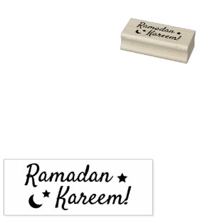 Ramadan Kareem Schattigee houten rubberen stempel