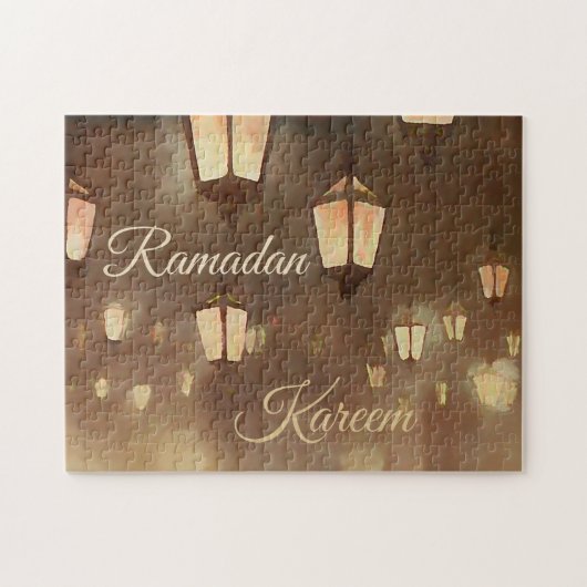 Ramadan Kareem - schilderen met lamparaten Legpuzzel (Horizontaal)