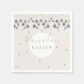 Ramadan kareem servetten om de heilige maand te vi (Voorkant)