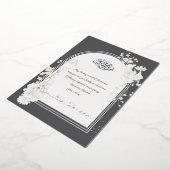 Ramadan Kareem Silver Foil Islamic Invitation Card Folie Uitnodiging (Gedraaid)