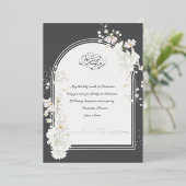 Ramadan Kareem Silver Foil Islamic Invitation Card Folie Uitnodiging (Staand Voorkant)