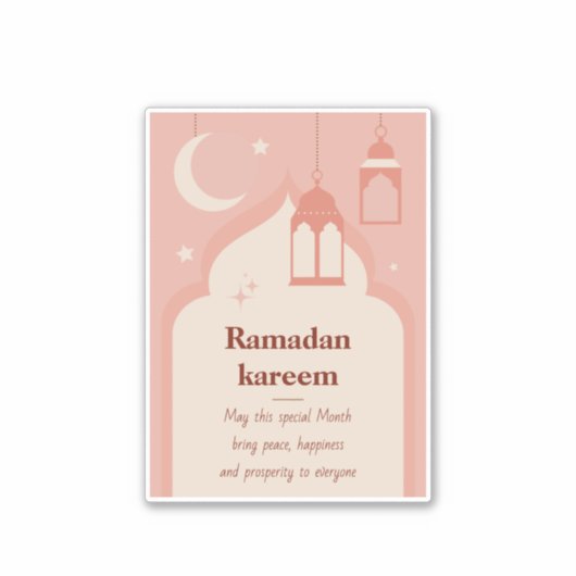 Ramadan Kareem Sticker (Voorkant)