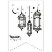 Ramadan Kareem Swallowtail Party Bunting Banner (Derde vlag)