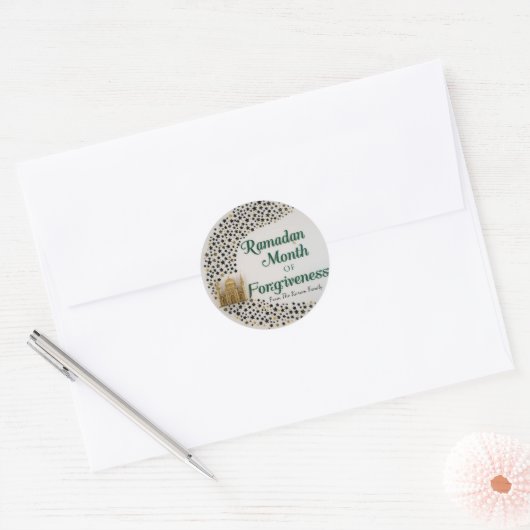 Ramadan Kareem thema cadeau sticker voor viering (Envelop)