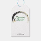 Ramadan Kareem thema cadeau sticker voor viering Cadeaulabel (Voorkant)
