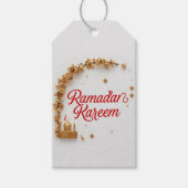 Ramadan Kareem thema cadeau sticker voor viering Cadeaulabel (Voorkant)