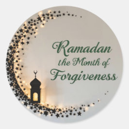Ramadan Kareem thema cadeausticker voor viering Ronde Sticker