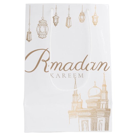 ramadan Kareem-themacadeau voor de viering Medium Cadeauzakje (Achterkant)