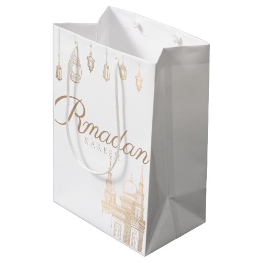 ramadan Kareem-themacadeau voor de viering Medium Cadeauzakje (Achterkant Gekanteld)