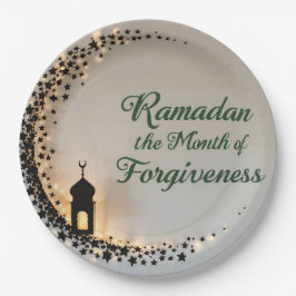 Ramadan Kareem theme gift Tag for celebration Papieren Bordje