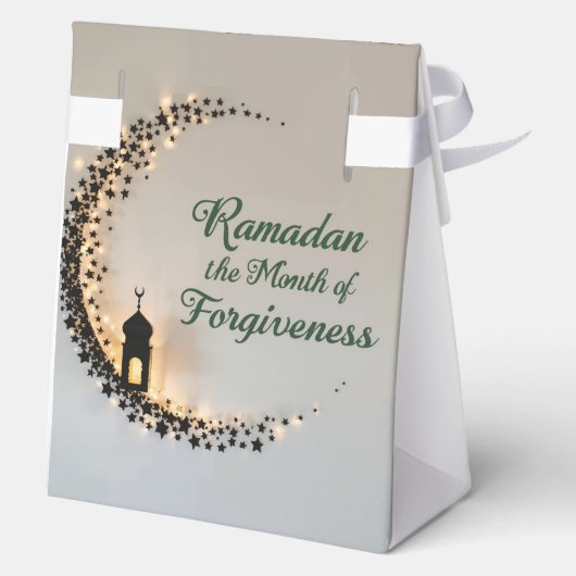 Ramadan Kareem theme personalized gift paper Bedankdoosjes (Achterkant)
