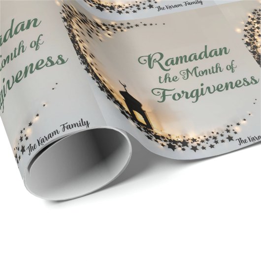 Ramadan Kareem theme personalized gift paper Cadeaupapier (Rol Hoek)